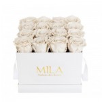  Mila-Roses-00002 Mila Classic Medium White - White Cream