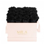  Mila-Roses-00016 Mila Classic Medium Pink - Black Velvet