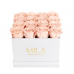  Mila-Roses-00044 Mila Classic Medium White - Pure Peach