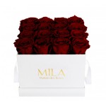  Mila-Roses-00046 Mila Classic Medium White - Rubis Rouge