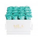  Mila-Roses-00054 Mila Classic Medium White - Aquamarine