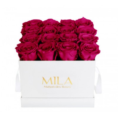 Produit Mila-Roses-00060 Mila Classic Medium White - Fuchsia