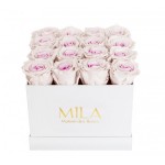  Mila-Roses-00062 Mila Classic Medium White - Pink bottom