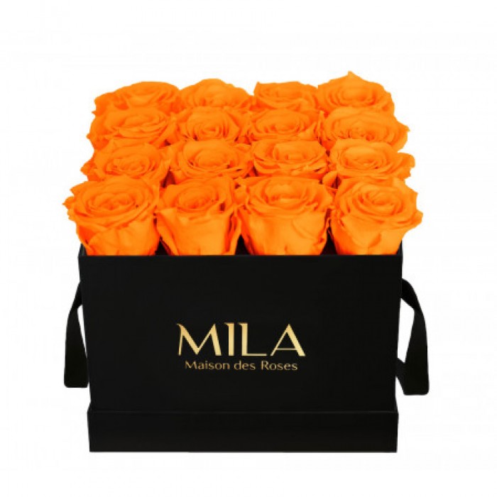 Mila Classic Medium Black - Orange Bloom