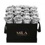  Mila-Roses-00113 Mila Classic Medium Black - Metallic Silver