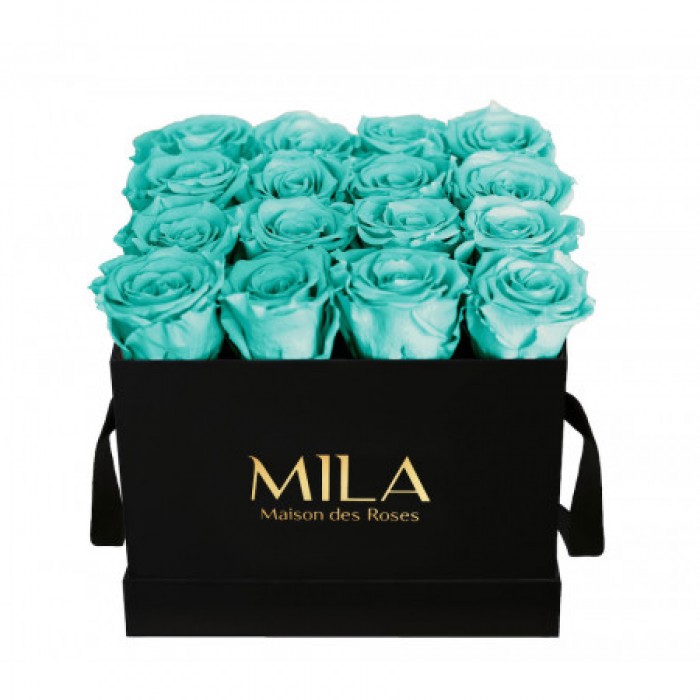 Mila Classic Medium Black - Aquamarine