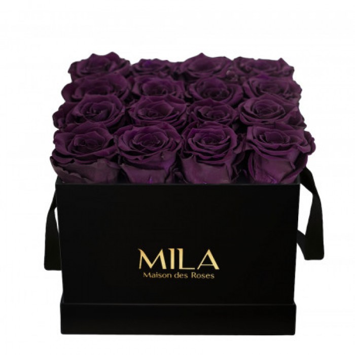 Mila Classic Medium Black - Velvet purple