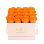  Mila-Roses-00131 Mila Classic Medium Pink - Orange Bloom