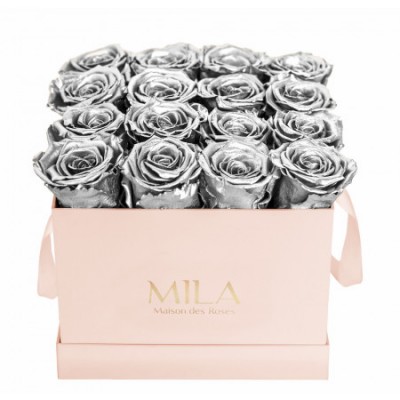 Produit Mila-Roses-00134 Mila Classic Medium Pink - Metallic Silver