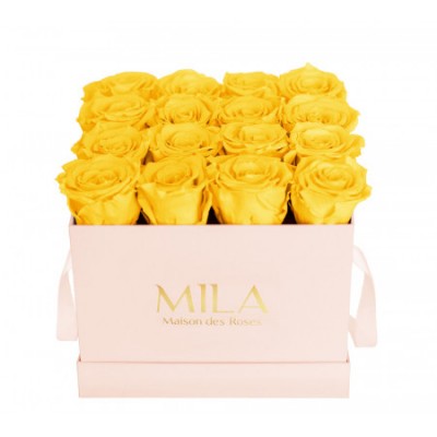 Produit Mila-Roses-00136 Mila Classic Medium Pink - Yellow Sunshine