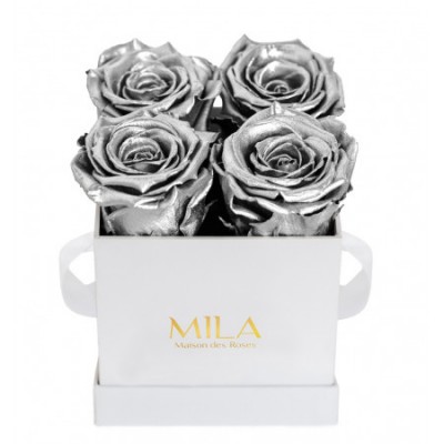 Produit Mila-Roses-00155 Mila Classic Mini White - Metallic Silver