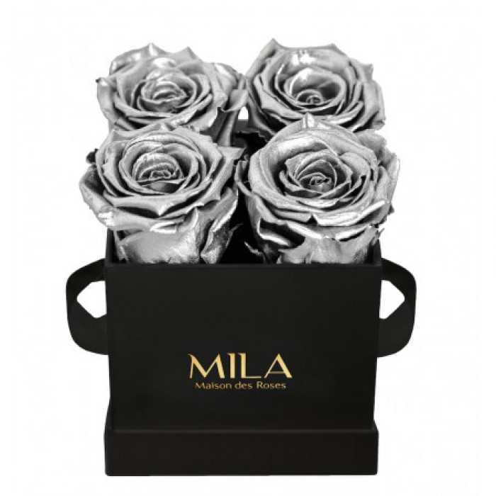 Mila Classic Mini Black - Metallic Silver