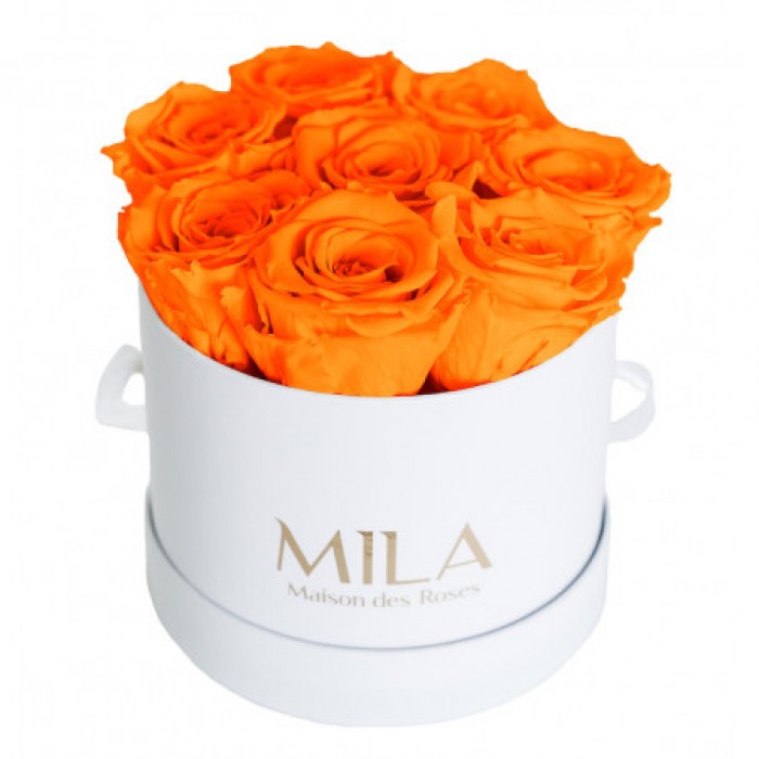Mila Classic Small White - Orange Bloom