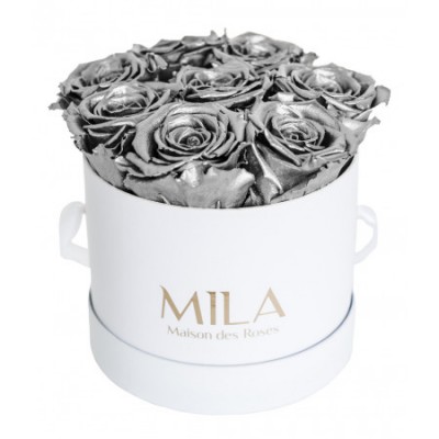 Produit Mila-Roses-00203 Mila Classic Small White - Metallic Silver