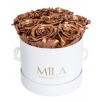 Mila-Roses-00204 Mila Classic Small White - Metallic Copper