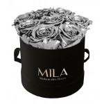  Mila-Roses-00227 Mila Classic Small Black - Metallic Silver