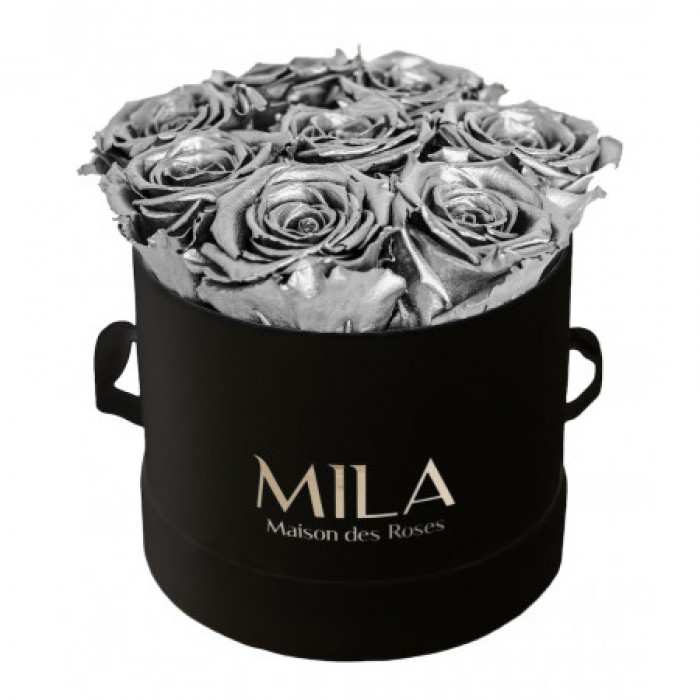 Mila Classic Small Black - Metallic Silver