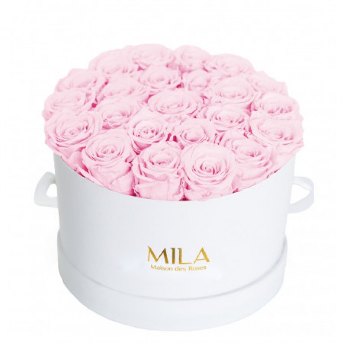 Mila Classic Large White - Pink Blush