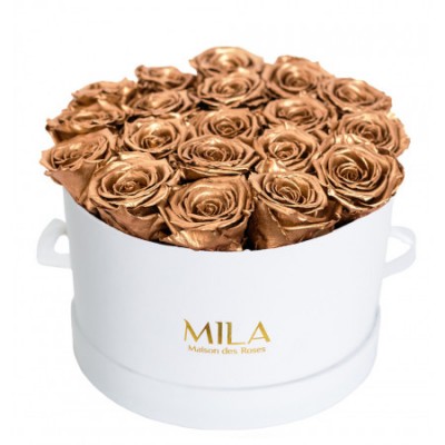 Produit Mila-Roses-00252 Mila Classic Large White - Metallic Copper