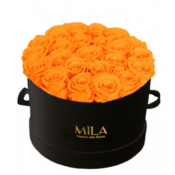 Mila Classic Large Black - Orange Bloom