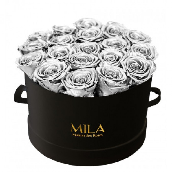 Mila Classic Large Black - Metallic Silver