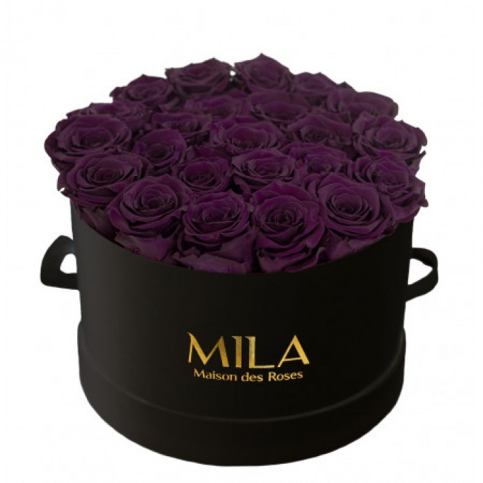 Mila Classic Large Black - Velvet purple