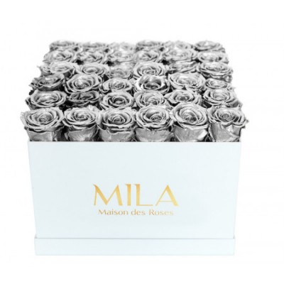 Produit Mila-Roses-00299 Mila Classic Luxe White - Metallic Silver