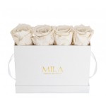  Mila-Roses-00338 Mila Classic Mini Table White - White Cream