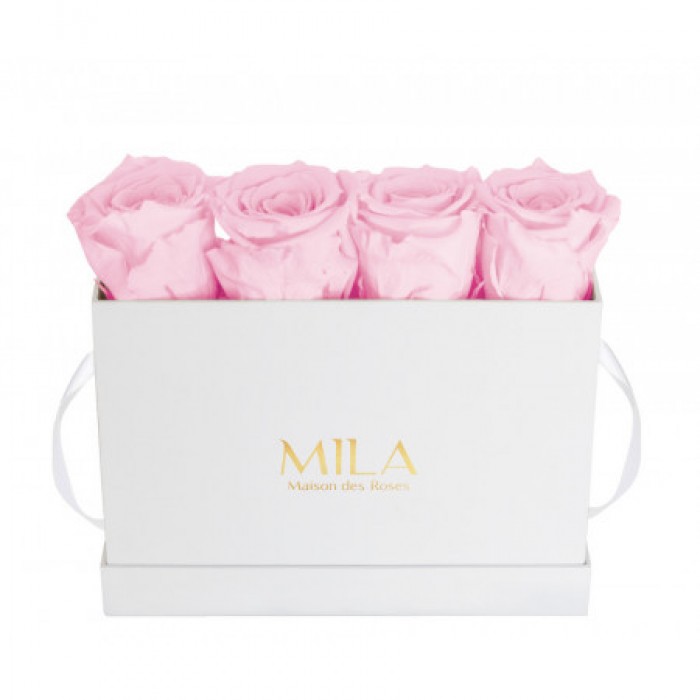 Mila Classic Mini Table White - Pink Blush