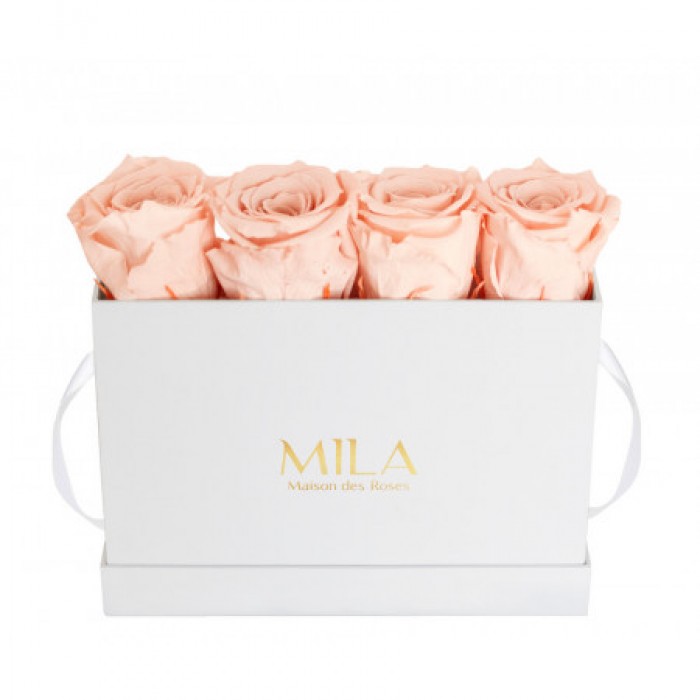 Mila Classic Mini Table White - Pure Peach