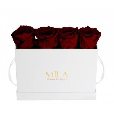 Produit Mila-Roses-00343 Mila Classic Mini Table White - Rubis Rouge