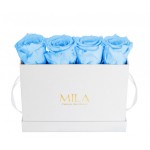  Mila-Roses-00350 Mila Classic Mini Table White - Baby blue