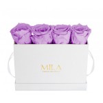  Mila-Roses-00353 Mila Classic Mini Table White - Lavender