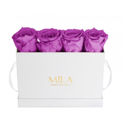 Produit Mila-Roses-00354 Mila Classic Mini Table White - Mauve