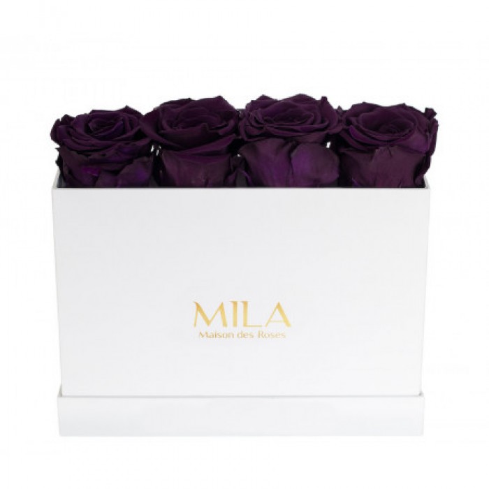 Mila Classic Mini Table White - Velvet purple