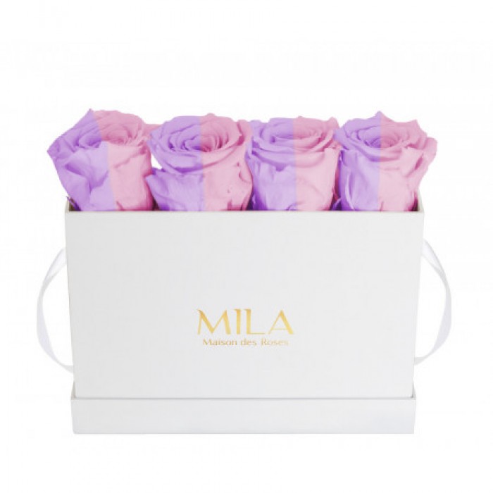 Mila Classic Mini Table White - Vintage rose