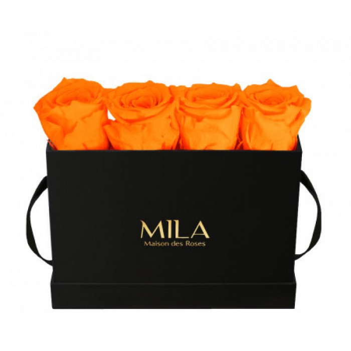 Mila Classic Mini Table Black - Orange Bloom