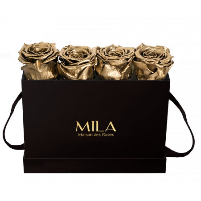 Mila Classic Mini Table Black - Metallic Gold