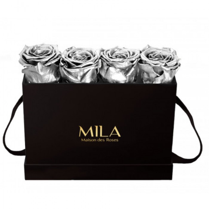 Mila Classic Mini Table Black - Metallic Silver