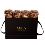  Mila-Roses-00372 Mila Classic Mini Table Black - Metallic Copper