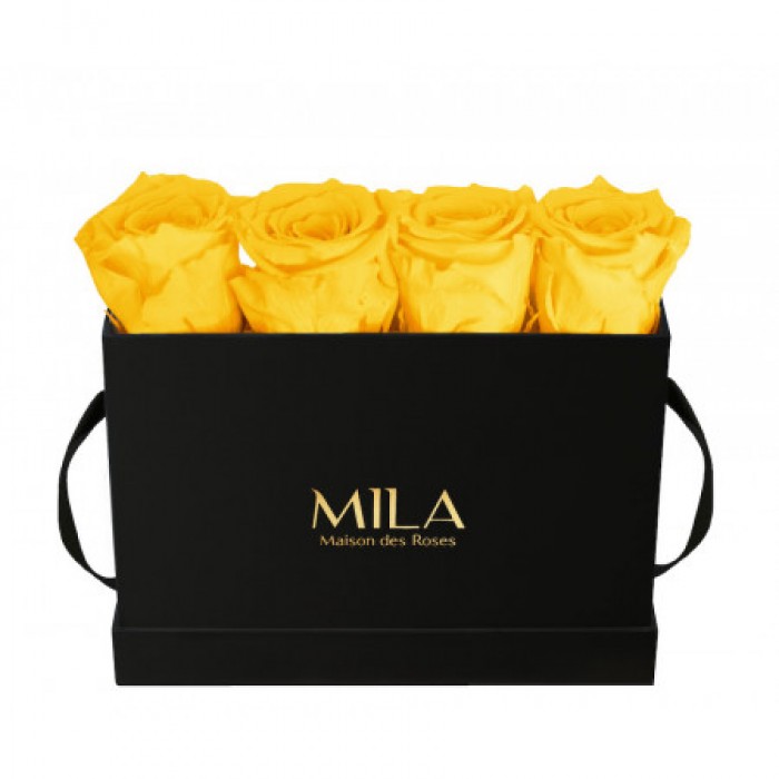 Mila Classic Mini Table Black - Yellow Sunshine