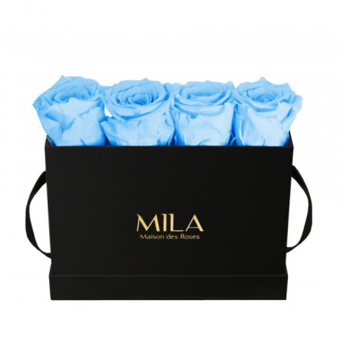 Mila Classic Mini Table Black - Baby blue