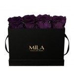  Mila-Roses-00380 Mila Classic Mini Table Black - Velvet purple