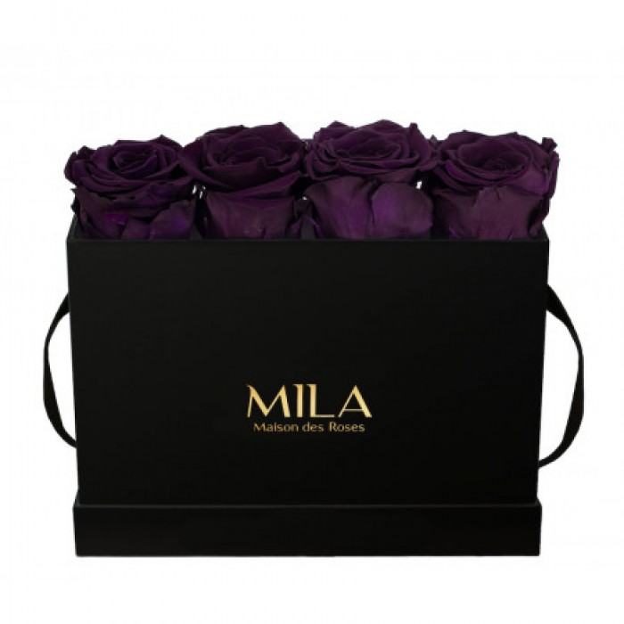 Mila Classic Mini Table Black - Velvet purple