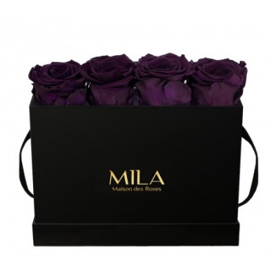 Produit Mila-Roses-00380 Mila Classic Mini Table Black - Velvet purple