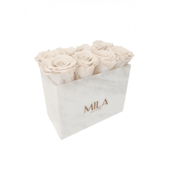 Mila Acrylic White Marble - White Cream