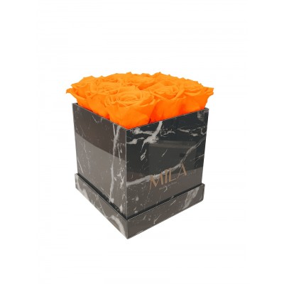 Produit Mila-Roses-00417 Mila Acrylic Black Marble - Orange Bloom