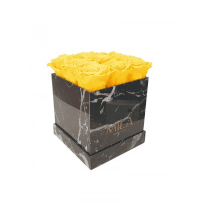 Produit Mila-Roses-00422 Mila Acrylic Black Marble - Yellow Sunshine