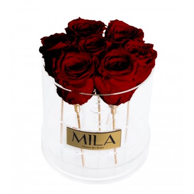 Produit Mila-Roses-00487 Mila Acrylic Round - Rubis Rouge