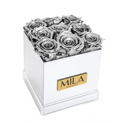 Produit Mila-Roses-00635 Mila Acrylic Mirror - Metallic Silver
